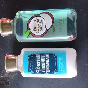Bath & Bodyworks coconut combo